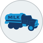 Milk truck icon